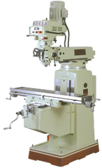 Electronic Variable Speed Vertical Mill - CAT40 Spindle - 10 x 50'' Table Size - 5HP - 3PH - 440V Motor - Top Tool & Supply