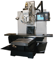 BTM50CNC Bed Type Milling Machine with 10 HP Motor; 20 x 63 Table; 2600 lb Table Cap; 60-4000 RPM - Top Tool & Supply