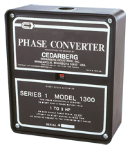 Series 1 Phase Converter - #1400B; 3 to 5HP - Top Tool & Supply