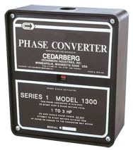 Series 1 Phase Converter - #1600B; 7-1/2 to 10HP - Top Tool & Supply