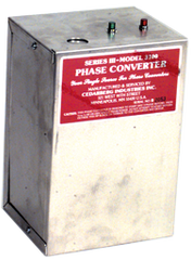 Heavy Duty Static Phase Converter - #3200; 3/4 to 1-1/2HP - Top Tool & Supply