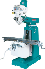 Vertical Mill - ISO40 Spindle - 10 x 54'' Table Size - 5HP Motor - Top Tool & Supply