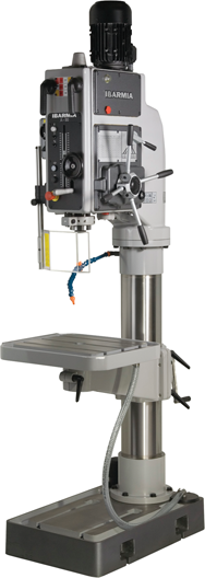 Geared Head Floor Model Drill Press With Mechanical Clutch & Reversing System - Model Number AX40RS - 27'' Swing; 3HP Motor - Top Tool & Supply