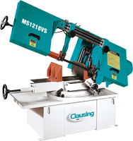 Semi-Automatic Miter Bandsaw - #MS1218VS4 - 10 x 16'' Capacity - 2 HP, 3PH, 230/460V Motor - Top Tool & Supply