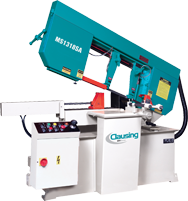 Horizontal Mitre Bandsaw-Semi-Automatic - #MS1318SA; 13'' Capacity; 3HP Motor - Top Tool & Supply