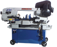 Horizontal/Vertical Bandsaw - #UC180AJ; 7 x 12'' Capacity; 1HP, 1PH, 110/220V Motor - Top Tool & Supply