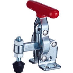 200 lbs U-Bar Flanged Base Vertical T-Handle Hold-Down Clamp - Top Tool & Supply