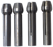 #600 - Contains: 4 Collets 1/32 - 1/8 - For: 8 Handpiece - Collet Set for Flex Shaft Grinder - Top Tool & Supply