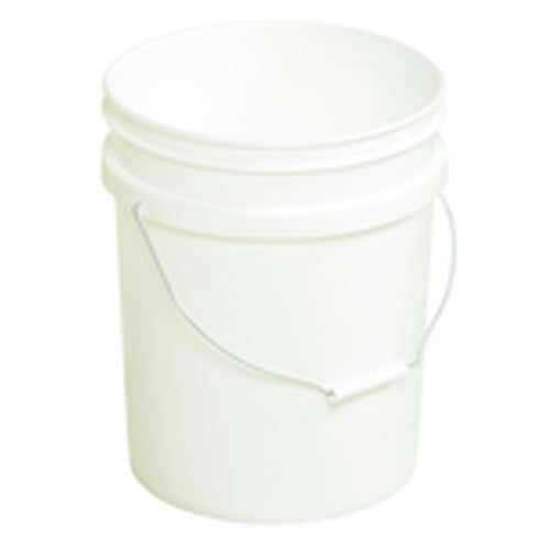 Plastic Pail - Model PAIL54PWS - White - Can be used with liquids up to 190°F - Top Tool & Supply