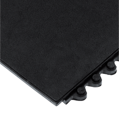 24 / Seven Floor Mat - 3' x 3' x 5/8" Thick (Black Solid All Purpose) - Top Tool & Supply