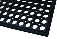 3' x 10' x 1/2" Thick Drainage MatÂ - Black - Top Tool & Supply