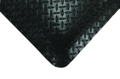 2' x 75' x 11/16" Thick Diamond Comfort Mat - Black - Top Tool & Supply