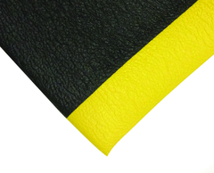 2' x 60' x 11/16" Thick Traction Anti Fatigue Mat - Yellow/Black - Top Tool & Supply