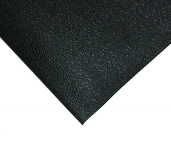 3' x 3' x 3/8" Thick Soft Comfort Mat - Black Pebble Emboss - Top Tool & Supply