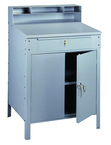 34-1/2" W x 29" D x 53" H - Foreman's Desk - Closed Type - w/Lockable Cabinet (w/Shelf) & Drawer - Top Tool & Supply