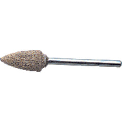 1/8″ × 1 1/2″ Shank-3/8″ × 3/4″ - B52 - Cotton Reinforced Aluminum Oxide Mounted Point - Top Tool & Supply