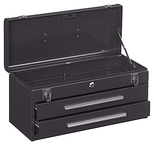 2-Drawer Portable Tool Chest - Model No.220B Brown 9.75H x 8.63D x 20.13''W - Top Tool & Supply