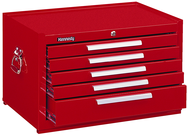 5-Drawer Mechanic's Chest w/ball bearing drawer slides - Model No.2805XR Red 16.63H x 20D x 29''W - Top Tool & Supply