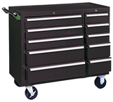 310X 10-Drawer Maintenance Cart - 35'' x 18'' x 39.38'' Brown - Top Tool & Supply