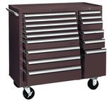 315X 15-Drawer Maintenance Cart - 35'' x 18'' x 39.38'' Brown - Top Tool & Supply