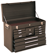 Journeyman 11-Drawer Chest - Model No.3611B Brown 18-7/8H x 12-1/8D x 26.75''W - Top Tool & Supply