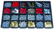 One-Piece ABS Drawer Divider Insert - 24 Compartments - For Use With Any 27" Roller Cabinet w/2" Drawers - Top Tool & Supply