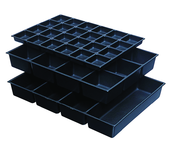 One-Piece ABS Drawer Divider Insert - 12 Compartments - For Use With Any 27" Roller Cabinet w/4" Drawers - Top Tool & Supply