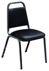 Standard Stack Chair -- 3/4" Square 19-Gauge Steel Tubing/Non-marring Plastic Glides - Top Tool & Supply