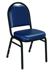 Dome Stack Chair - 7/8" Square-Tube 18-Gauge Steel Frame, 5/8" Underseat H-braces - Top Tool & Supply