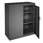 46 x 24 x 42" (Black) - Counter Height Cabinet with Doors - Top Tool & Supply