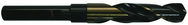 35/64" x 1/2" x 3" x 6" HSS - (M2) 118 Deg Split Point 3 Flat Gold & Black S & D Drill - Top Tool & Supply