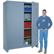 60 x 24 x 78'' (Dove Gray or Putty) - Full Height Wide Storage Cabinet - Top Tool & Supply