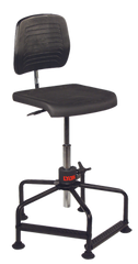 17" - 35" - Industrial Pneumatic Chair w/Back Depth / Back Height Adjustment - Top Tool & Supply