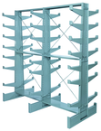 36 x 21-7/8 x 79-1/4'' - Double Face Bar Rack End Unit - Top Tool & Supply