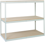 48 x 48" (3 Shelves) - Double-Rivet Flanged Beam Shelving Section - Top Tool & Supply
