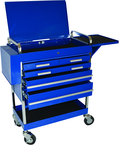 5 Drawer Locking Service Cart 30" L x 16" W x 41" H - Top Tool & Supply