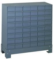 33-3/4 x 12-1/4 x 34-1/4'' (48 Compartments) - Steel Modular Parts Cabinet - Top Tool & Supply