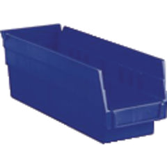 4 1/8″ × 11 5/8″ × 4″ - Blue Economy Shelf Bin - Top Tool & Supply