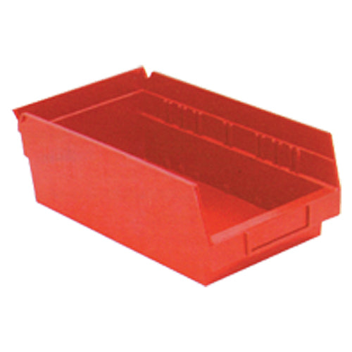 6 5/8″ × 11 5/8″ × 4″ - Red Economy Shelf Bin - Top Tool & Supply