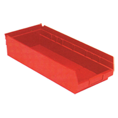 8 3/8″ × 17 7/8″ × 4″ - Red Economy Shelf Bin - Top Tool & Supply