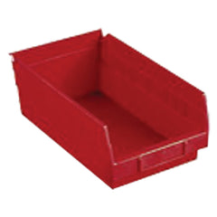 6 5/8″ × 23 5/8″ × 4″ - Red Economy Shelf Bin - Top Tool & Supply