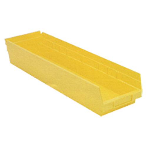 6 5/8″ × 23 5/8″ × 4″ - Yellow Economy Shelf Bin - Top Tool & Supply