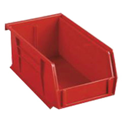 4 1/8″ × 7 3/8″ × 3″ - Red Hanging or Stackable Bin - Top Tool & Supply