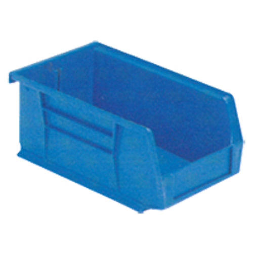 4 1/8″ × 7 3/8″ × 3″ - Blue Hanging or Stackable Bin - Top Tool & Supply