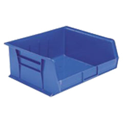 11″ × 10 7/8″ × 5″ - Blue Hanging or Stackable Bin - Top Tool & Supply