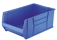 12-3/8" x 20" x 6" - Blue Stackable Bins - Top Tool & Supply