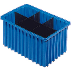 9 1/8″ × 6 1/2″ × 4 5/8″ - Blue - Akro Grid Stackable Containers - Top Tool & Supply