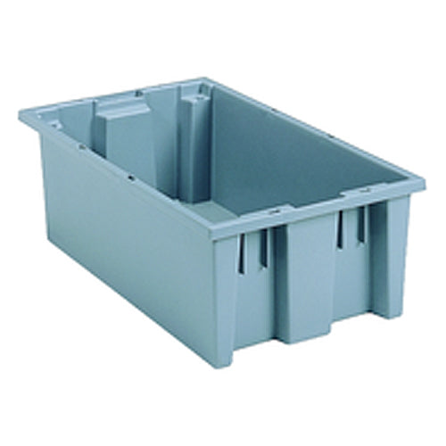 18″ × 11″ × 6″ - Gray - Nest Stack Tote Box - Top Tool & Supply