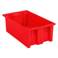 18″ × 11″ × 6″ - Red - Nest Stack Tote Box - Top Tool & Supply