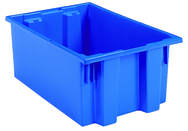 19-1/2 x 15-1/2 x 10'' - Blue Nest-Stack-Tote Box - Top Tool & Supply